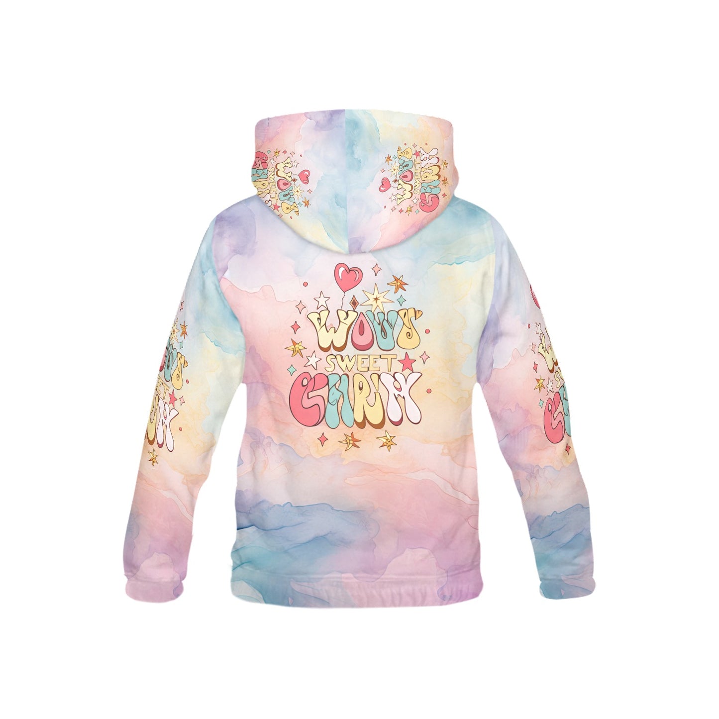 Beautiful Pastel watercolor Groovy Graphic and Pattern Children's Hoodie-My Bright Side Clothing