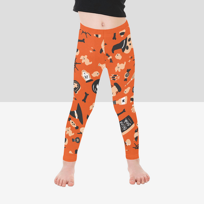 All-Over Print Girls Halloween Pattern Leggings - Limited Edition