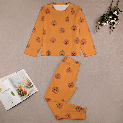 Toddler & Children's Pajama Suit Halloween Pumpkins - Limited Edition