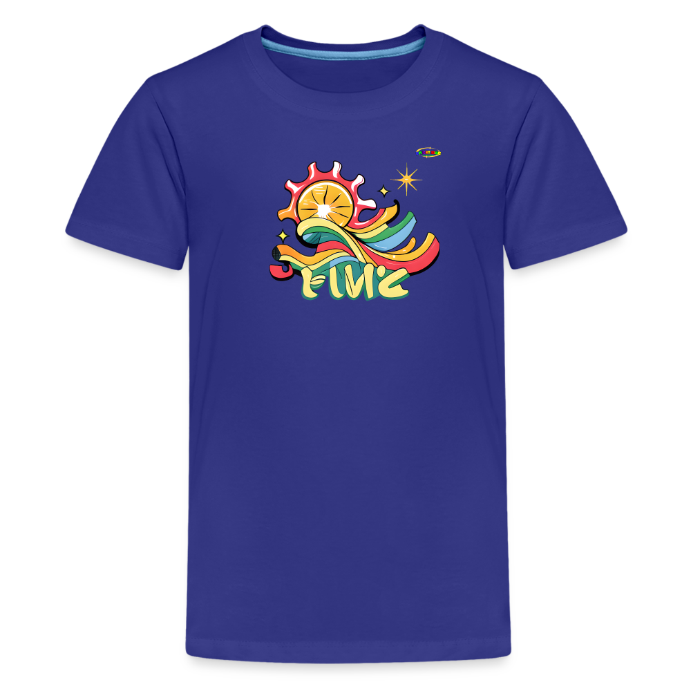 Summer Fun Logo Children's Premium T-Shirt -MyBrightSideClothing - royal blue