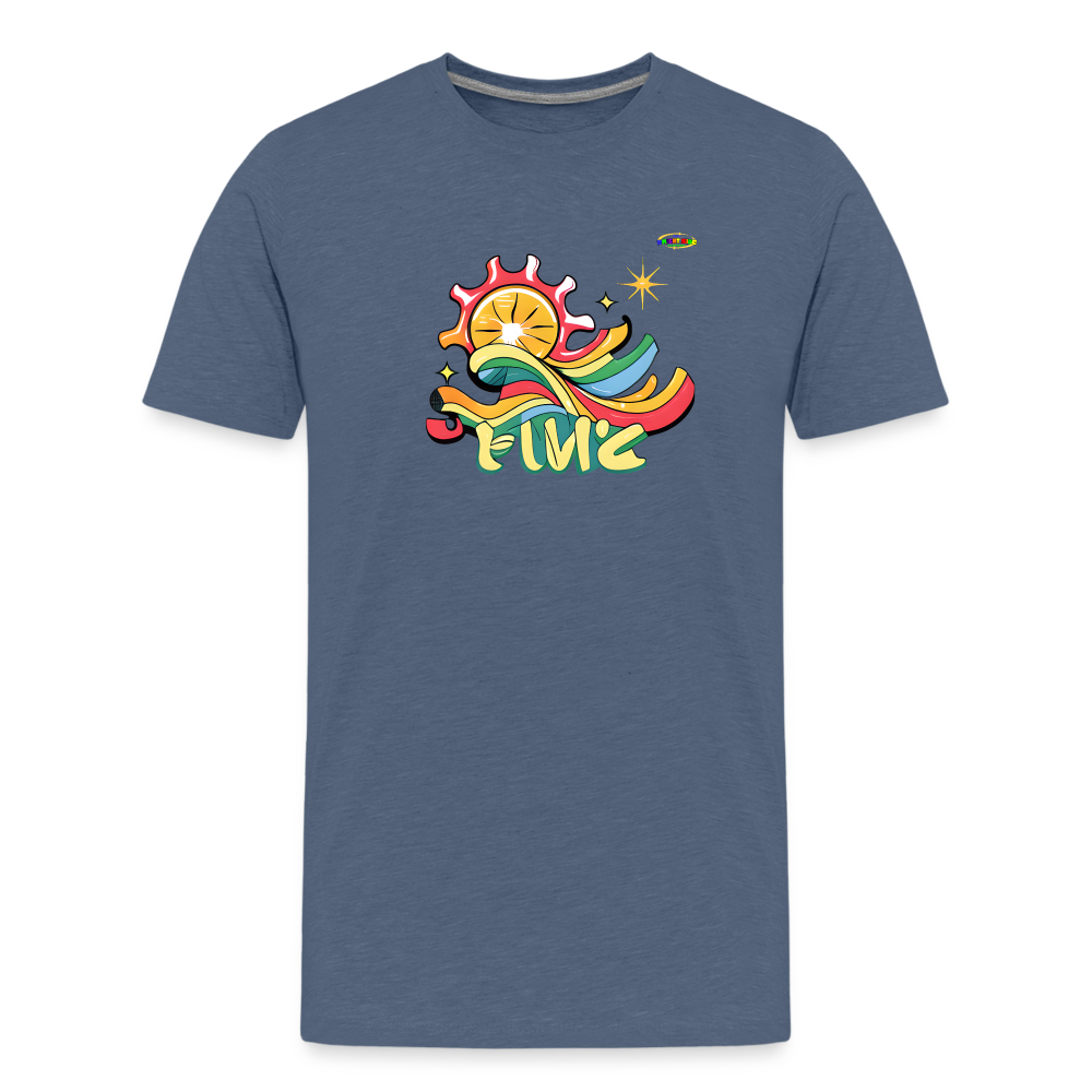 Summer Fun Logo Children's Premium T-Shirt -MyBrightSideClothing - heather blue