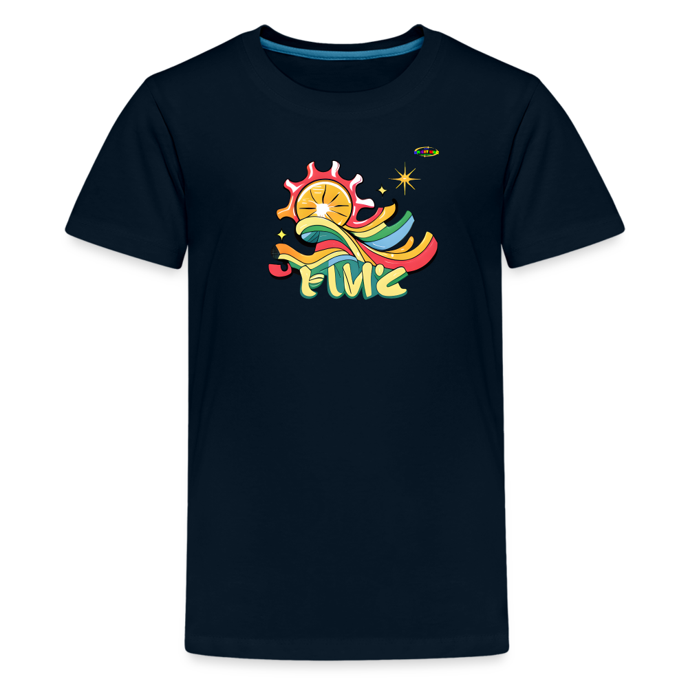 Summer Fun Logo Children's Premium T-Shirt -MyBrightSideClothing - deep navy