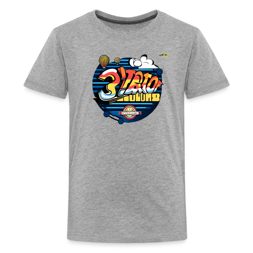 Retro Travel Logo Children's Premium T-Shirt-MyBrightSideClothing - heather gray