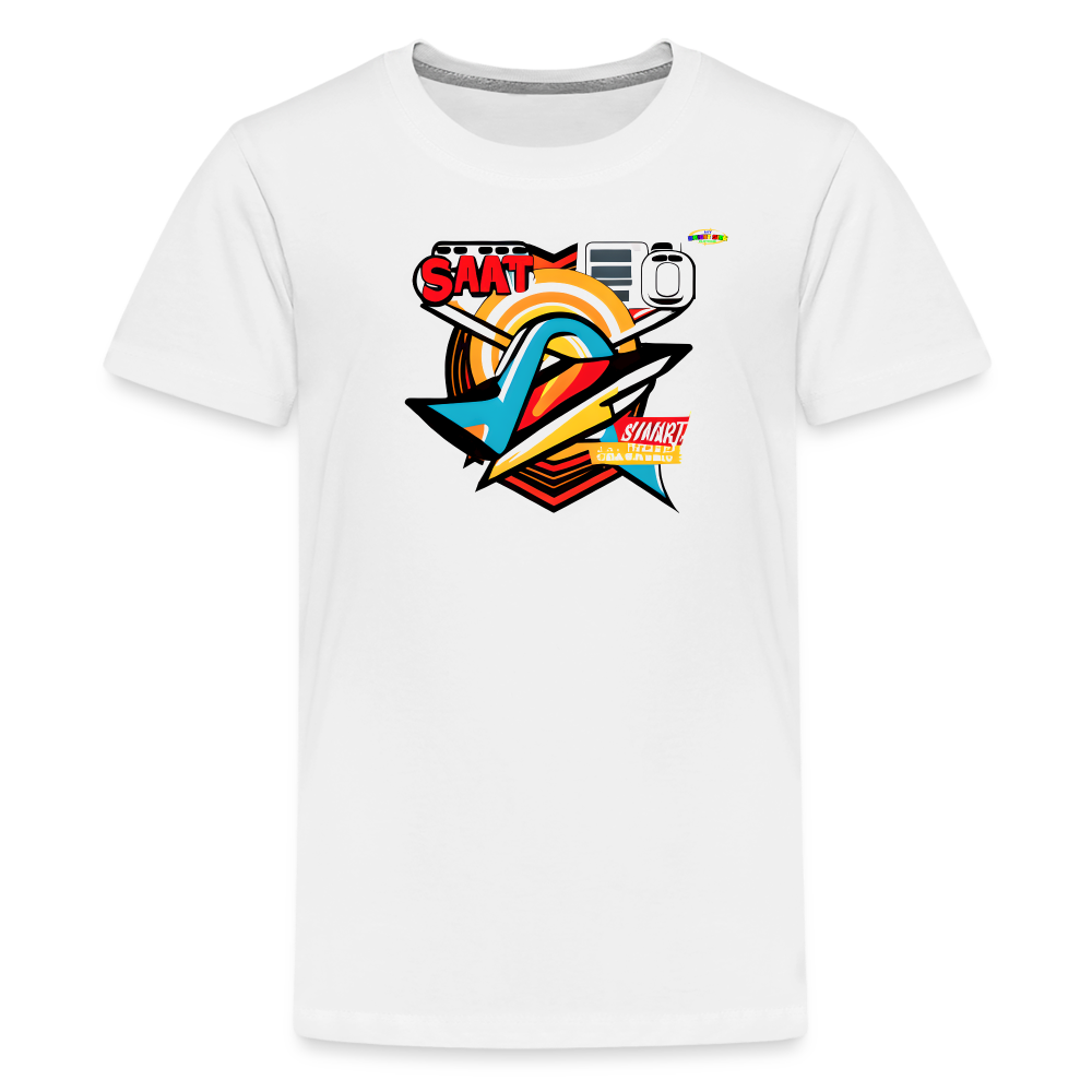 Gamer Logo Children's Premium T-Shirt-MyBrightSideClothing - white