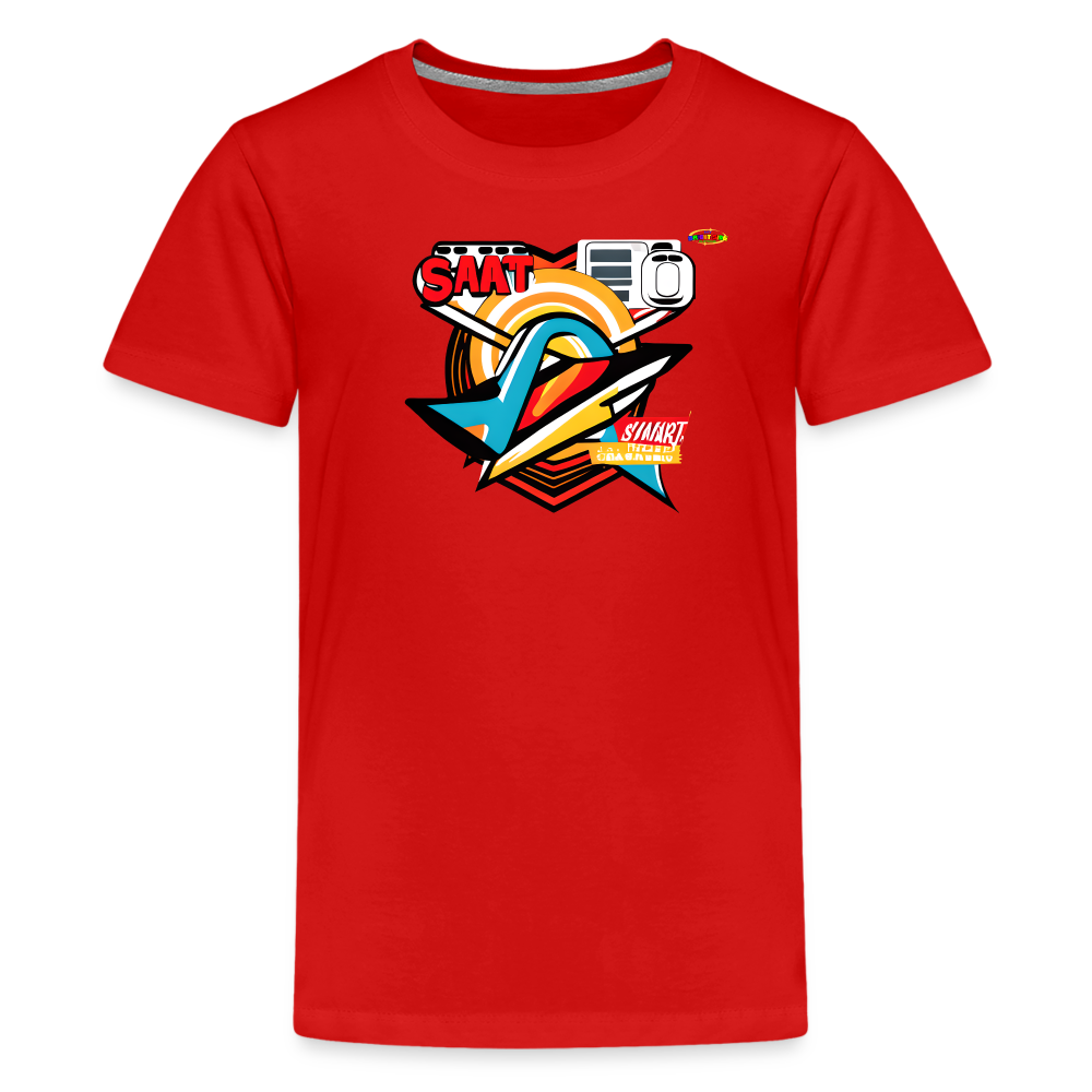 Gamer Logo Children's Premium T-Shirt-MyBrightSideClothing - red