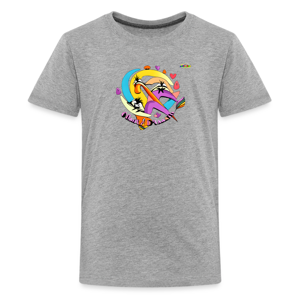 Fast and Colourful Logo Children's Premium T-Shirt -MyBrightSideClothing - heather gray