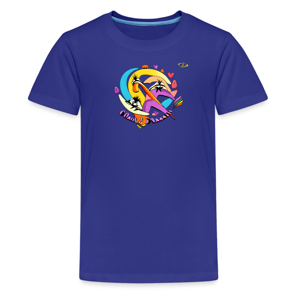 Fast and Colourful Logo Children's Premium T-Shirt -MyBrightSideClothing - royal blue