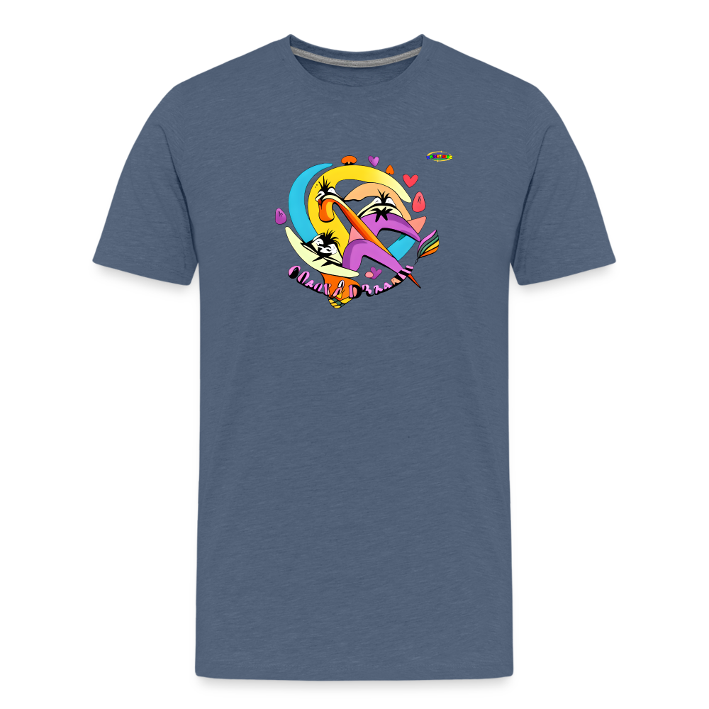 Fast and Colourful Logo Children's Premium T-Shirt -MyBrightSideClothing - heather blue