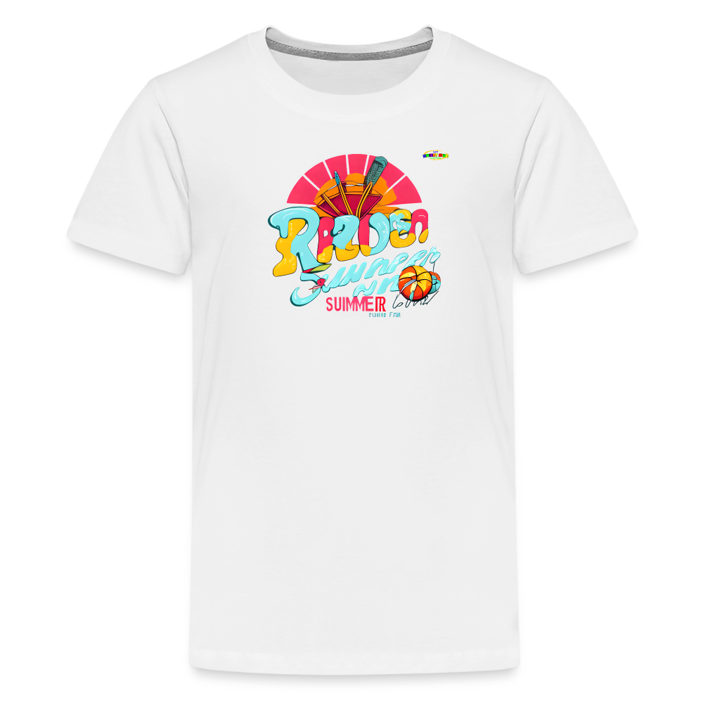 Ready for summer fun Logo Children's Premium T-Shirt -MyBrightSideClothing - white