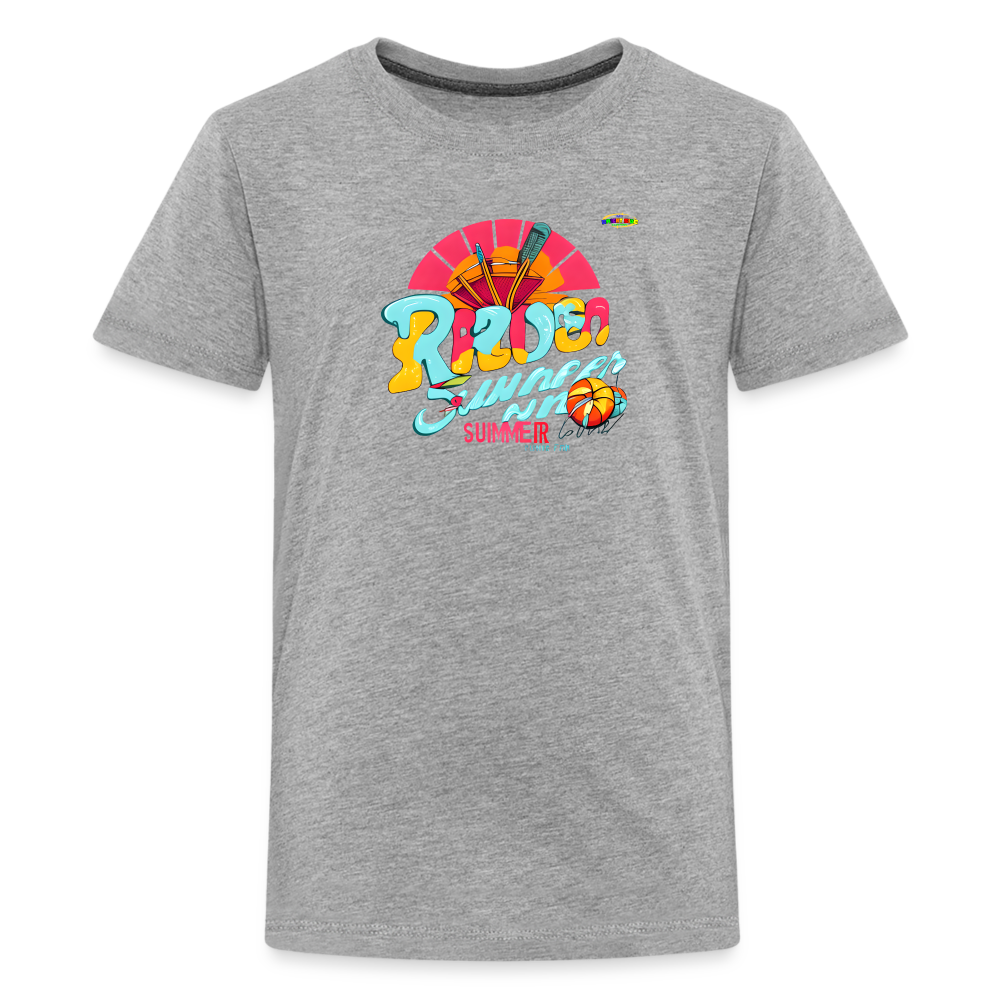 Ready for summer fun Logo Children's Premium T-Shirt -MyBrightSideClothing - heather gray