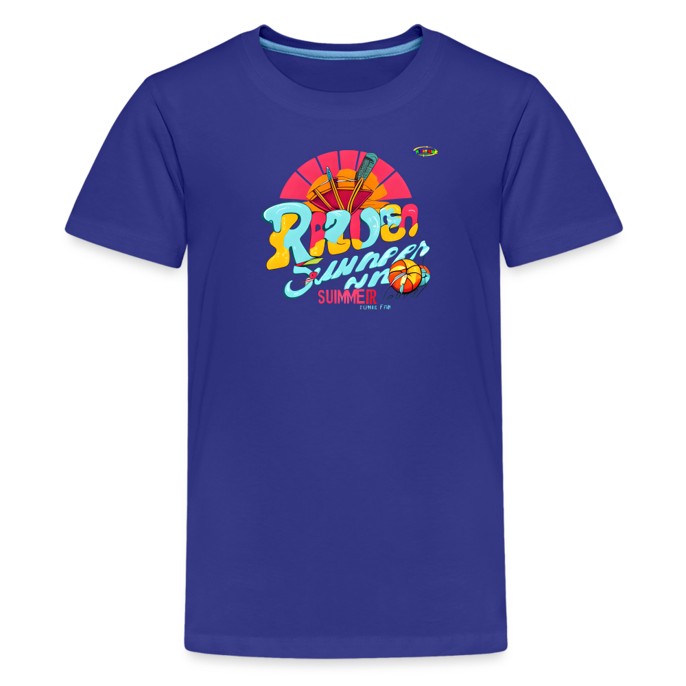 Ready for summer fun Logo Children's Premium T-Shirt -MyBrightSideClothing - royal blue