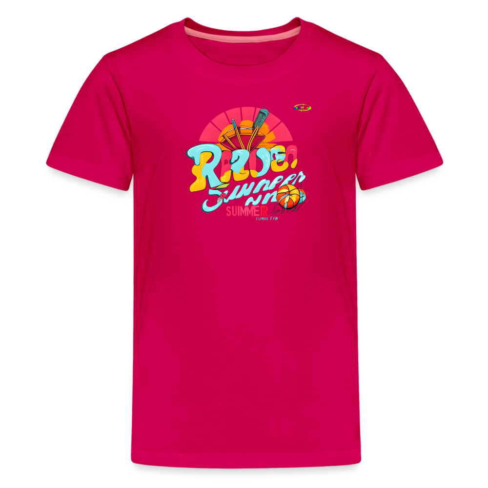 Ready for summer fun Logo Children's Premium T-Shirt -MyBrightSideClothing - dark pink