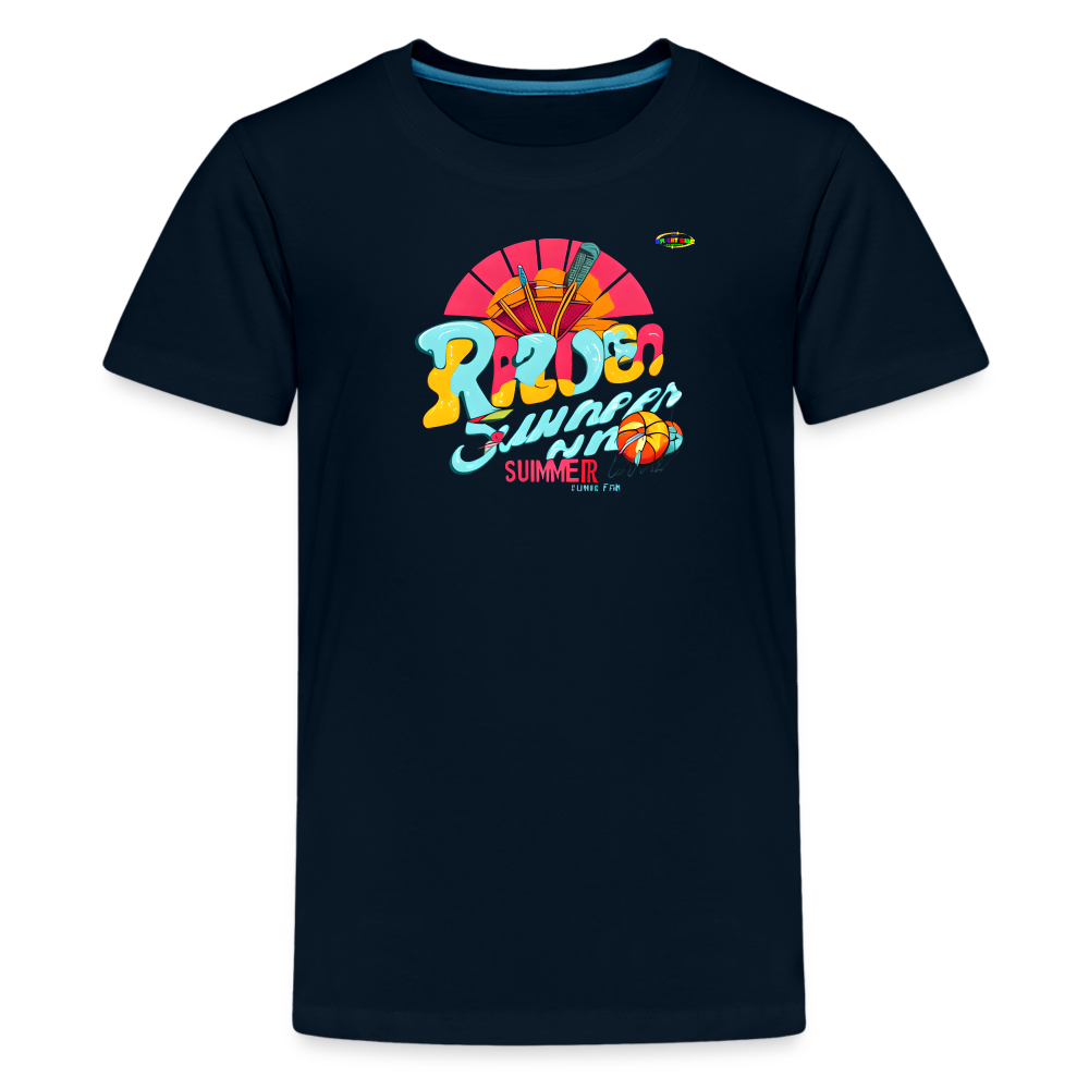 Ready for summer fun Logo Children's Premium T-Shirt -MyBrightSideClothing - deep navy