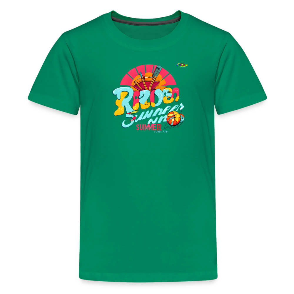 Ready for summer fun Logo Children's Premium T-Shirt -MyBrightSideClothing - kelly green