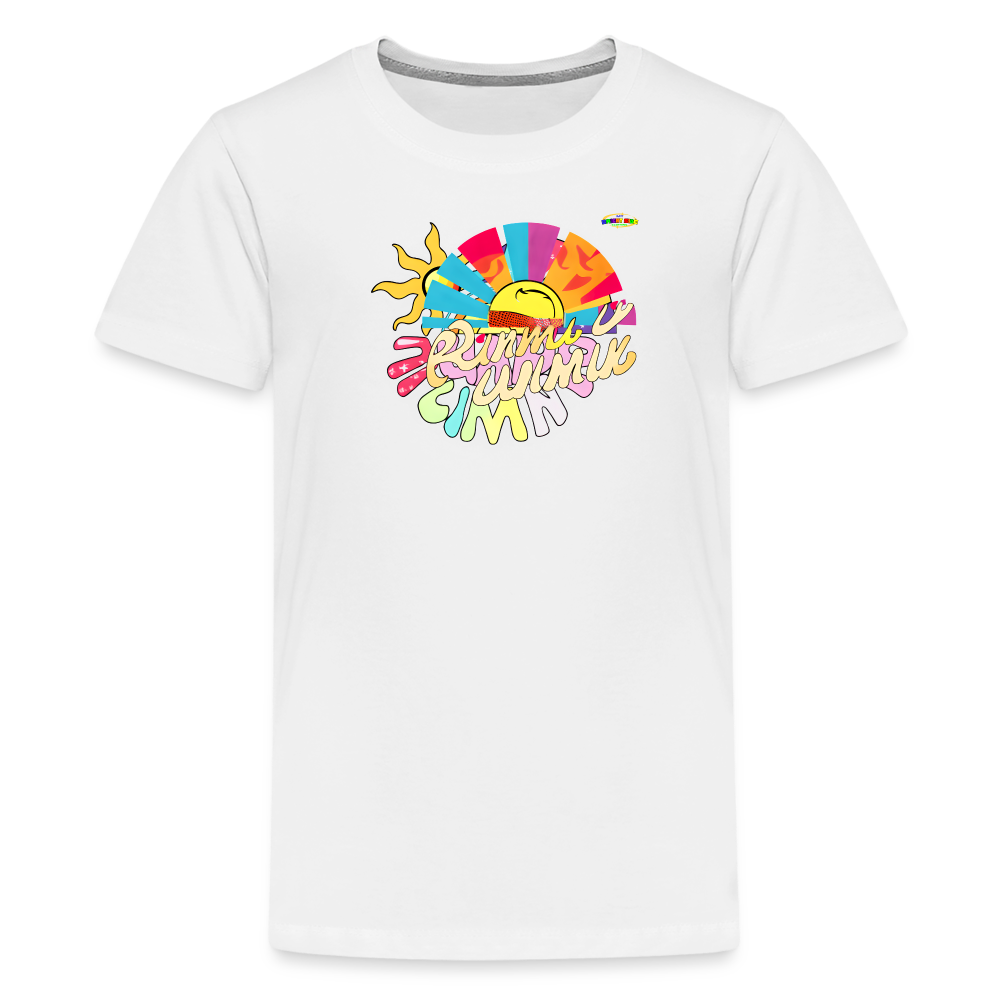 Summer Fun Logo Children's Premium T-Shirt -MyBrightSideClothing - white