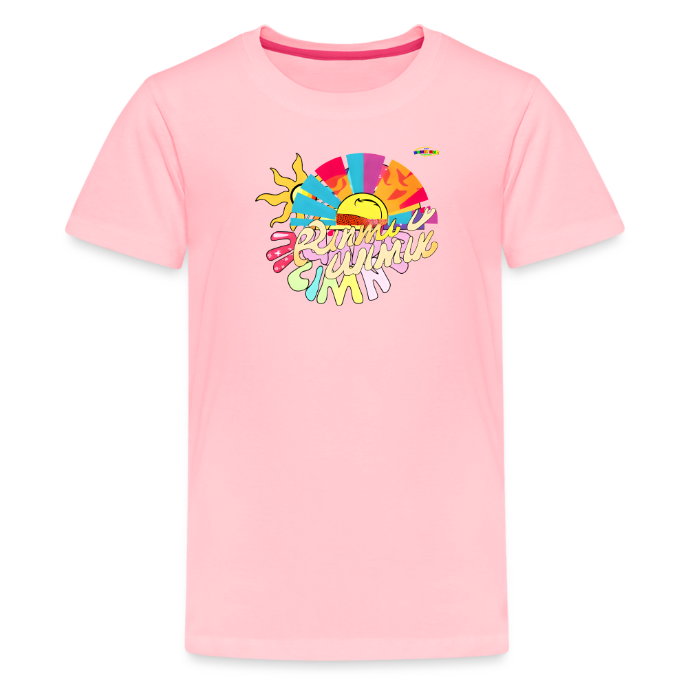 Summer Fun Logo Children's Premium T-Shirt -MyBrightSideClothing - pink