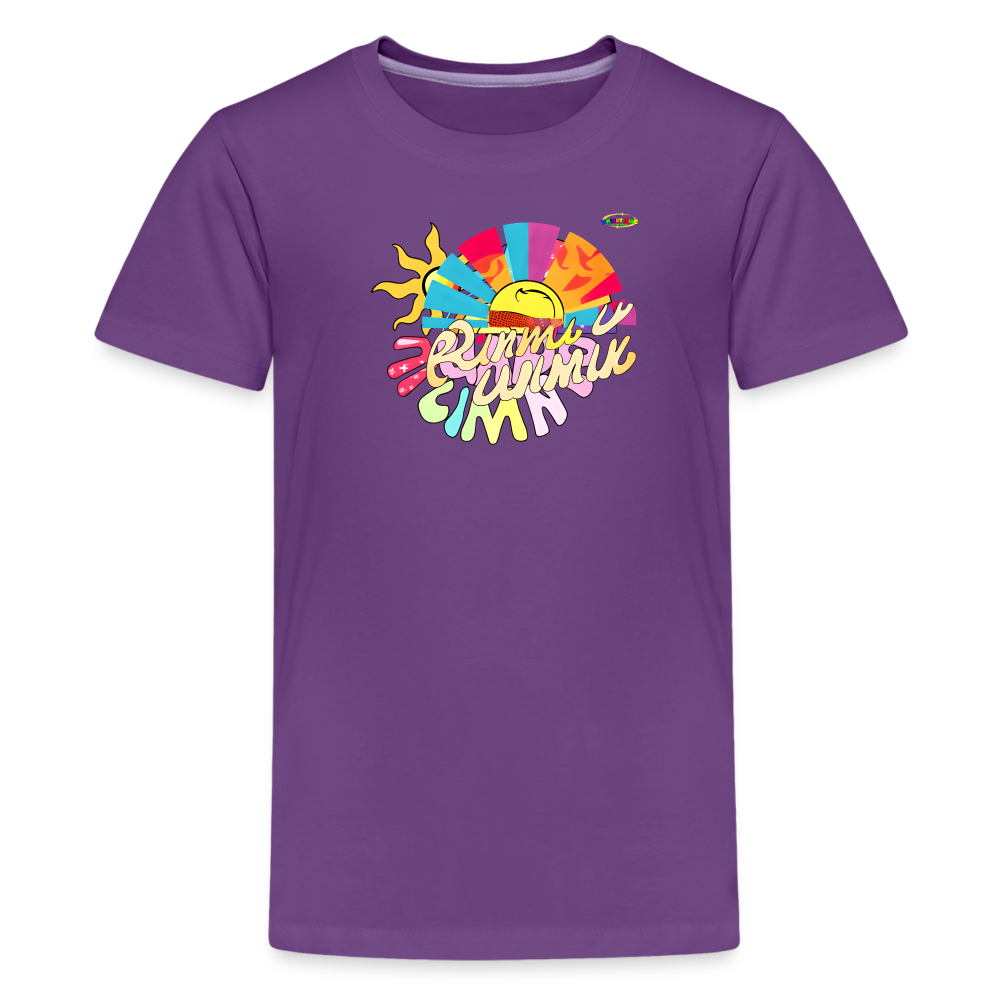 Summer Fun Logo Children's Premium T-Shirt -MyBrightSideClothing - purple