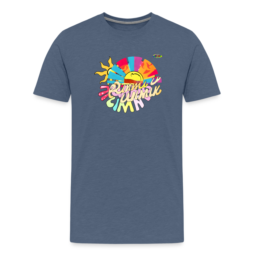 Summer Fun Logo Children's Premium T-Shirt -MyBrightSideClothing - heather blue