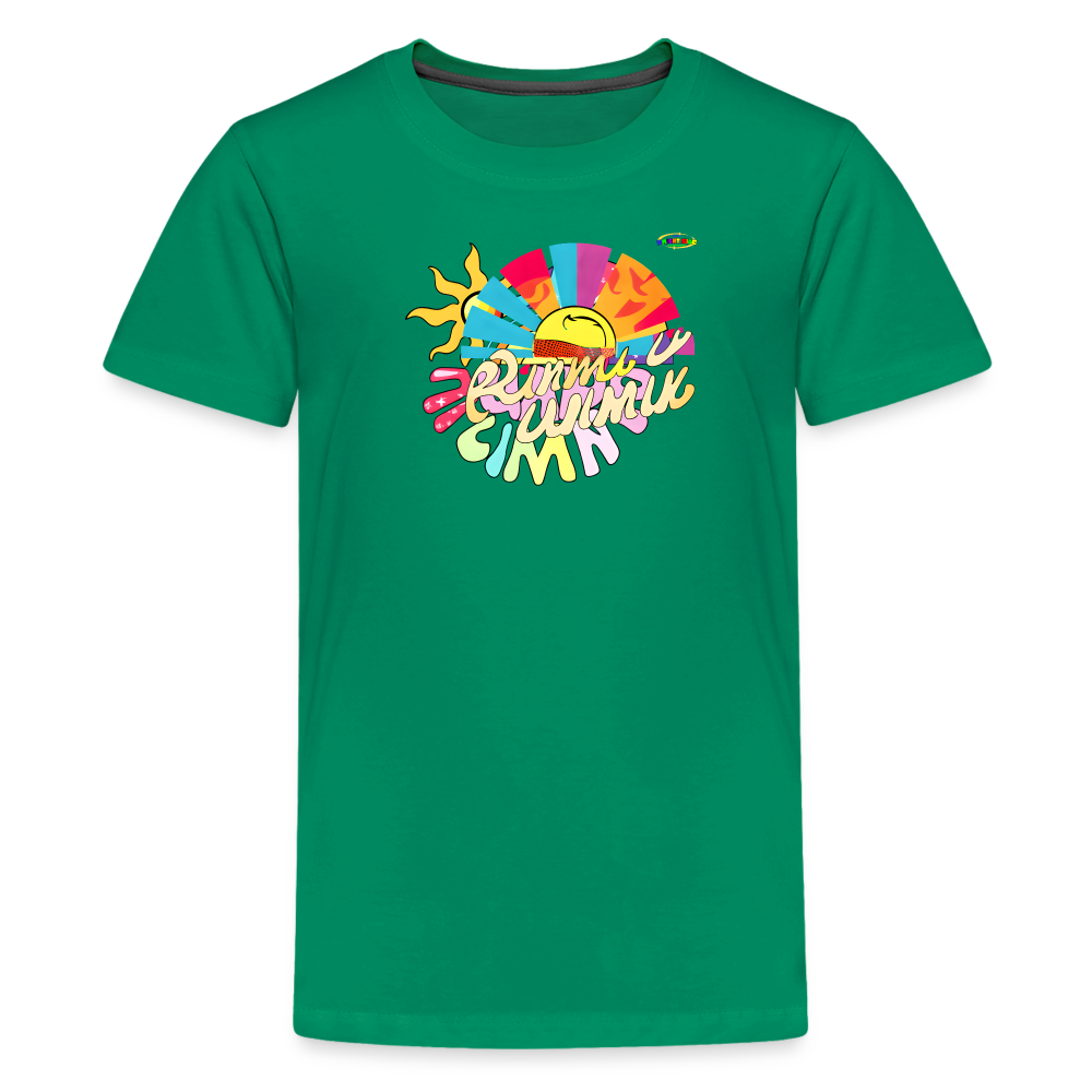 Summer Fun Logo Children's Premium T-Shirt -MyBrightSideClothing - kelly green