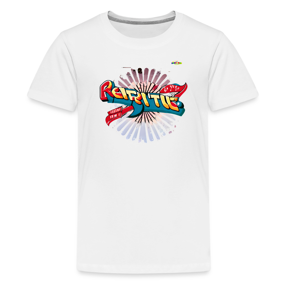 Spreading the Groove Logo Children's Premium T-Shirt -MyBrightSideClothing - white