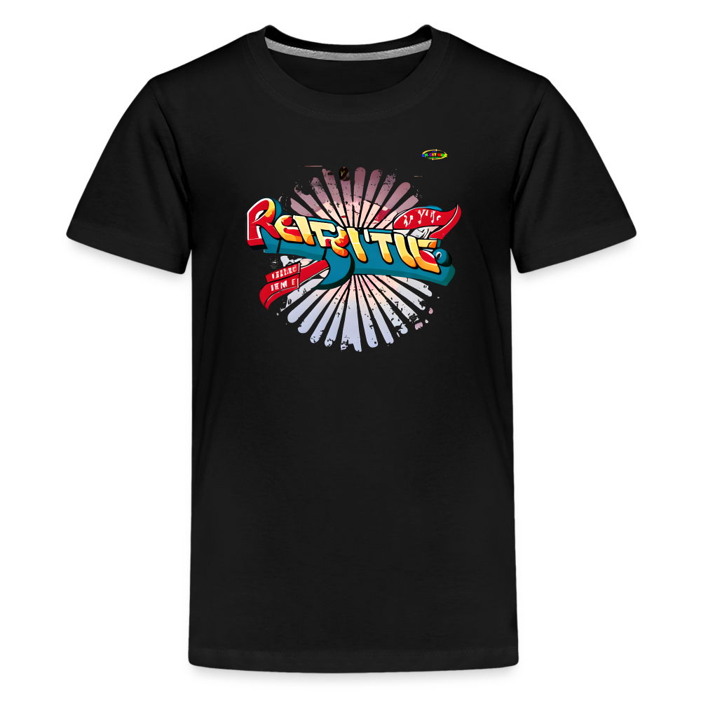 Spreading the Groove Logo Children's Premium T-Shirt -MyBrightSideClothing - black