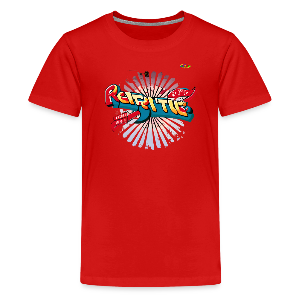 Spreading the Groove Logo Children's Premium T-Shirt -MyBrightSideClothing - red