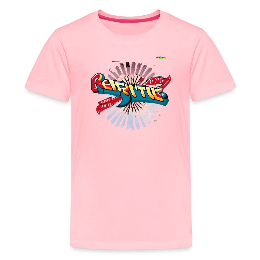 Spreading the Groove Logo Children's Premium T-Shirt -MyBrightSideClothing - pink