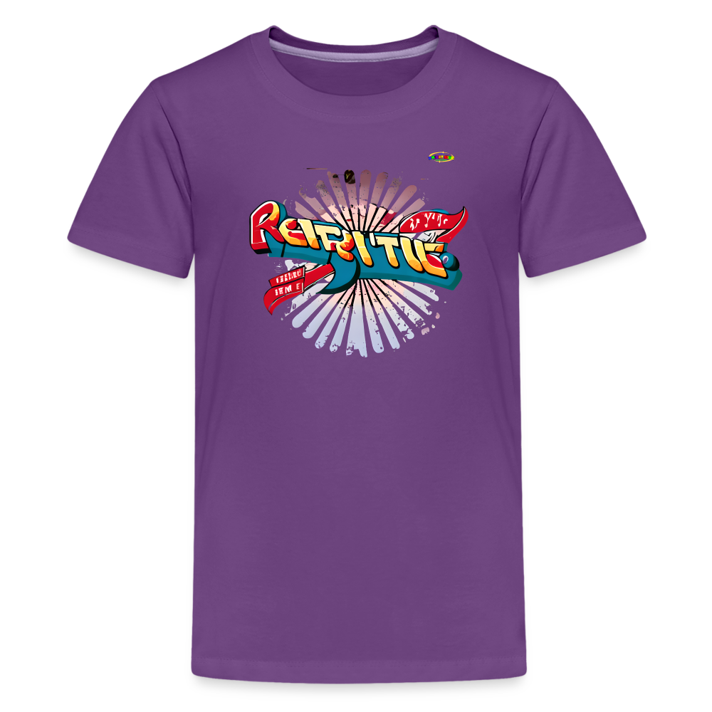 Spreading the Groove Logo Children's Premium T-Shirt -MyBrightSideClothing - purple