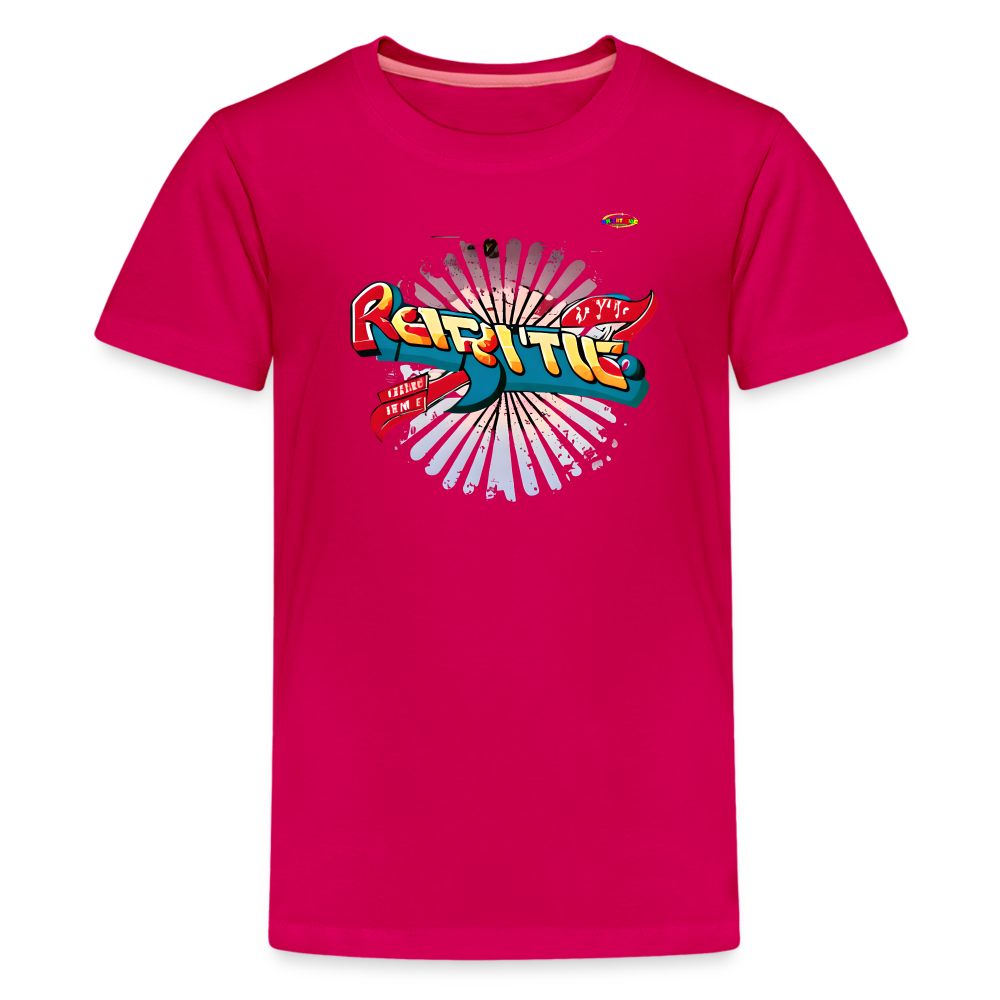 Spreading the Groove Logo Children's Premium T-Shirt -MyBrightSideClothing - dark pink