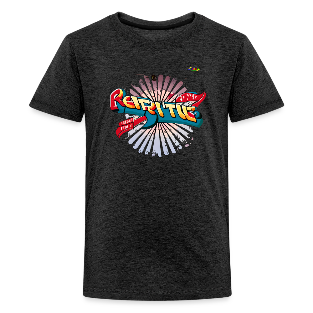 Spreading the Groove Logo Children's Premium T-Shirt -MyBrightSideClothing - charcoal grey