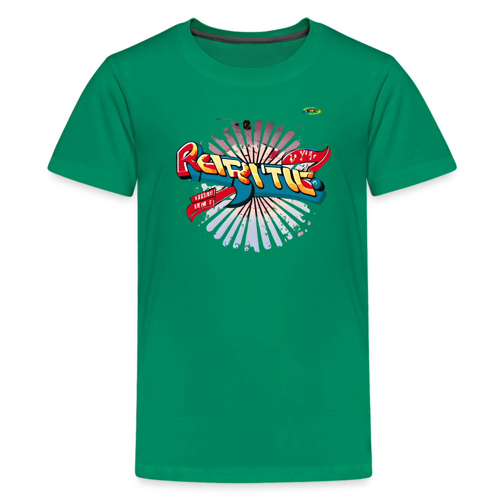 Spreading the Groove Logo Children's Premium T-Shirt -MyBrightSideClothing - kelly green