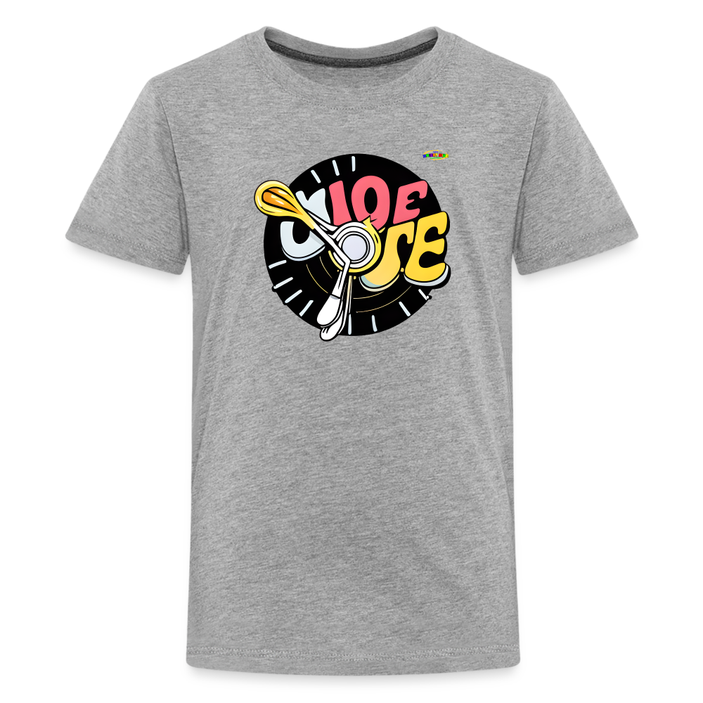 Its Music Time Logo Children's Premium T-Shirt -MyBrightSideClothing - heather gray