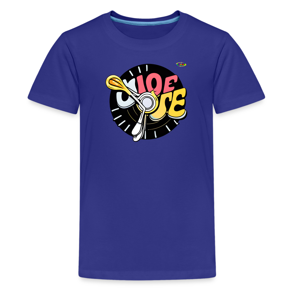 Its Music Time Logo Children's Premium T-Shirt -MyBrightSideClothing - royal blue