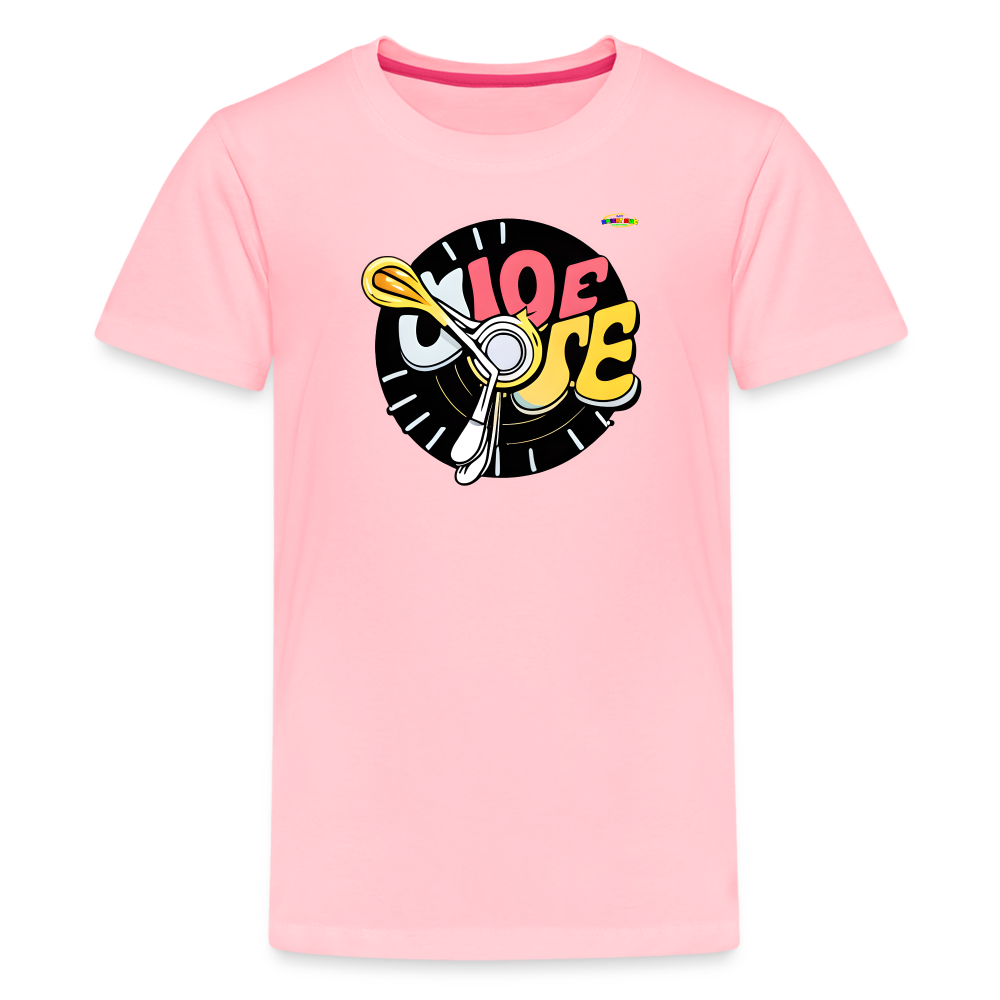 Its Music Time Logo Children's Premium T-Shirt -MyBrightSideClothing - pink