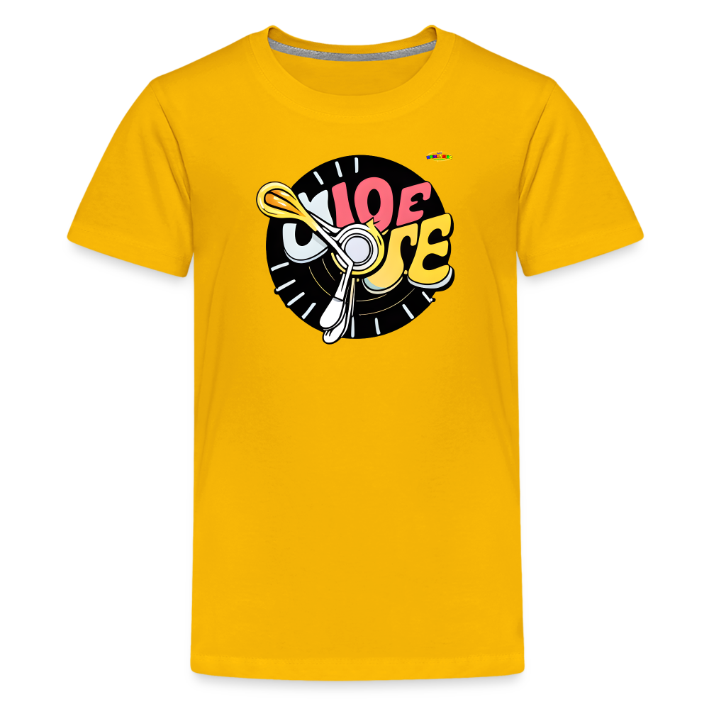 Its Music Time Logo Children's Premium T-Shirt -MyBrightSideClothing - sun yellow