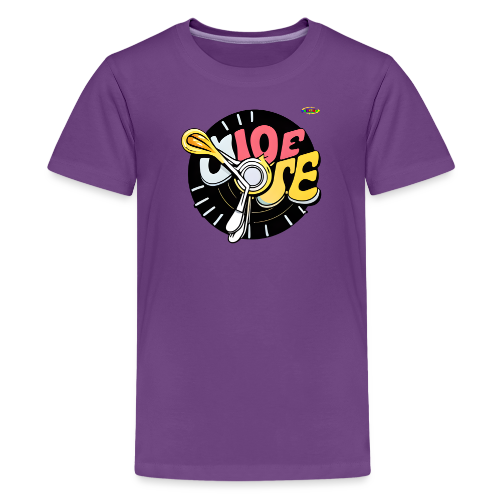 Its Music Time Logo Children's Premium T-Shirt -MyBrightSideClothing - purple