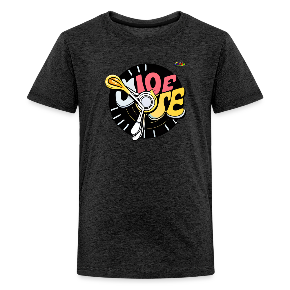 Its Music Time Logo Children's Premium T-Shirt -MyBrightSideClothing - charcoal grey