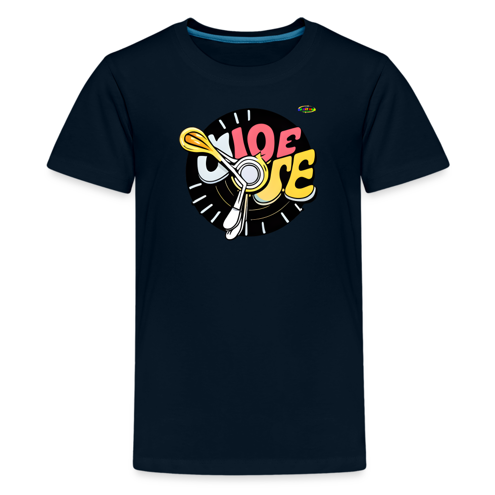 Its Music Time Logo Children's Premium T-Shirt -MyBrightSideClothing - deep navy