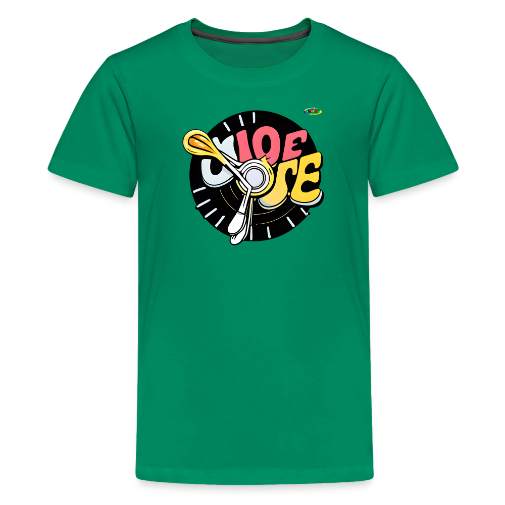 Its Music Time Logo Children's Premium T-Shirt -MyBrightSideClothing - kelly green