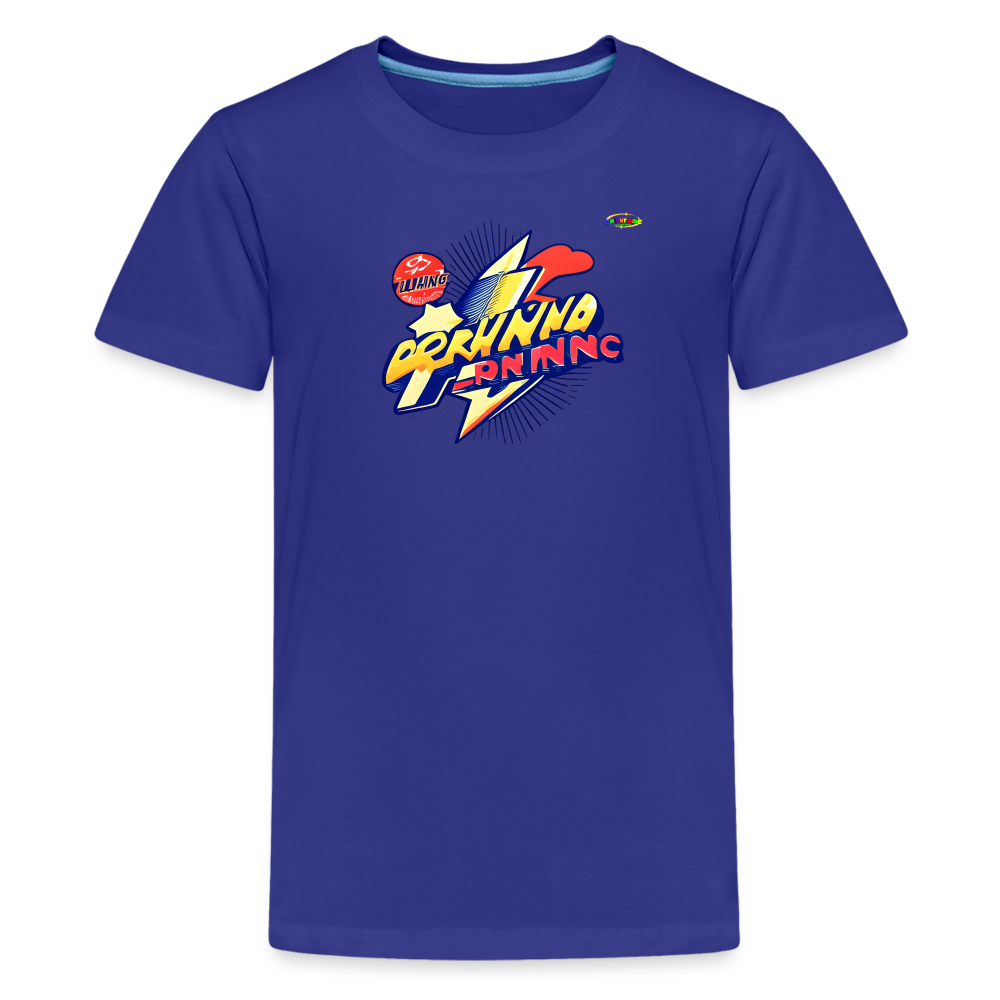 Running a Bright Life Logo Children's Premium T-Shirt -MyBrightSideClothing - royal blue