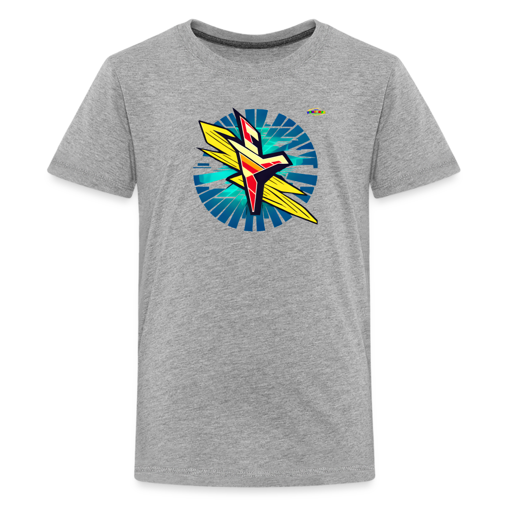 Lifes Electrifying Logo Children's Premium T-Shirt -MyBrightSideClothing - heather gray