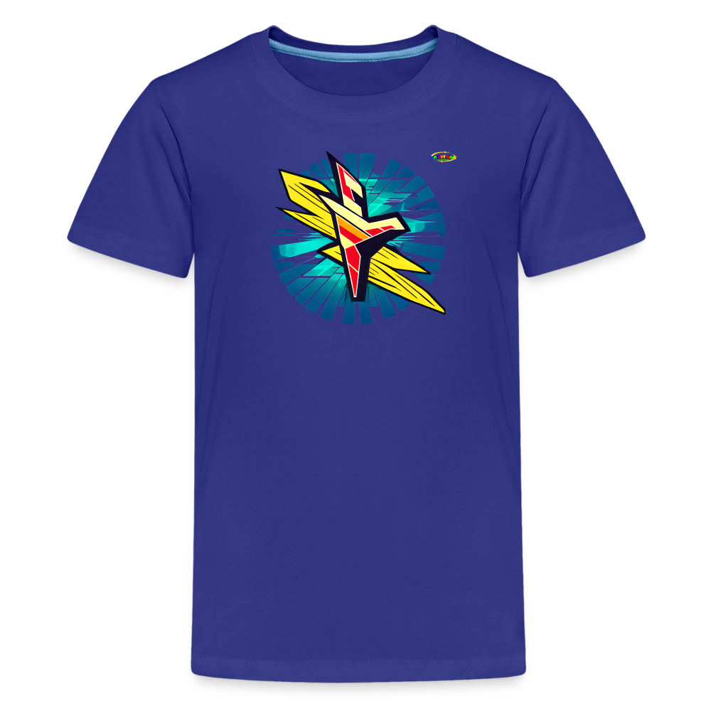 Lifes Electrifying Logo Children's Premium T-Shirt -MyBrightSideClothing - royal blue