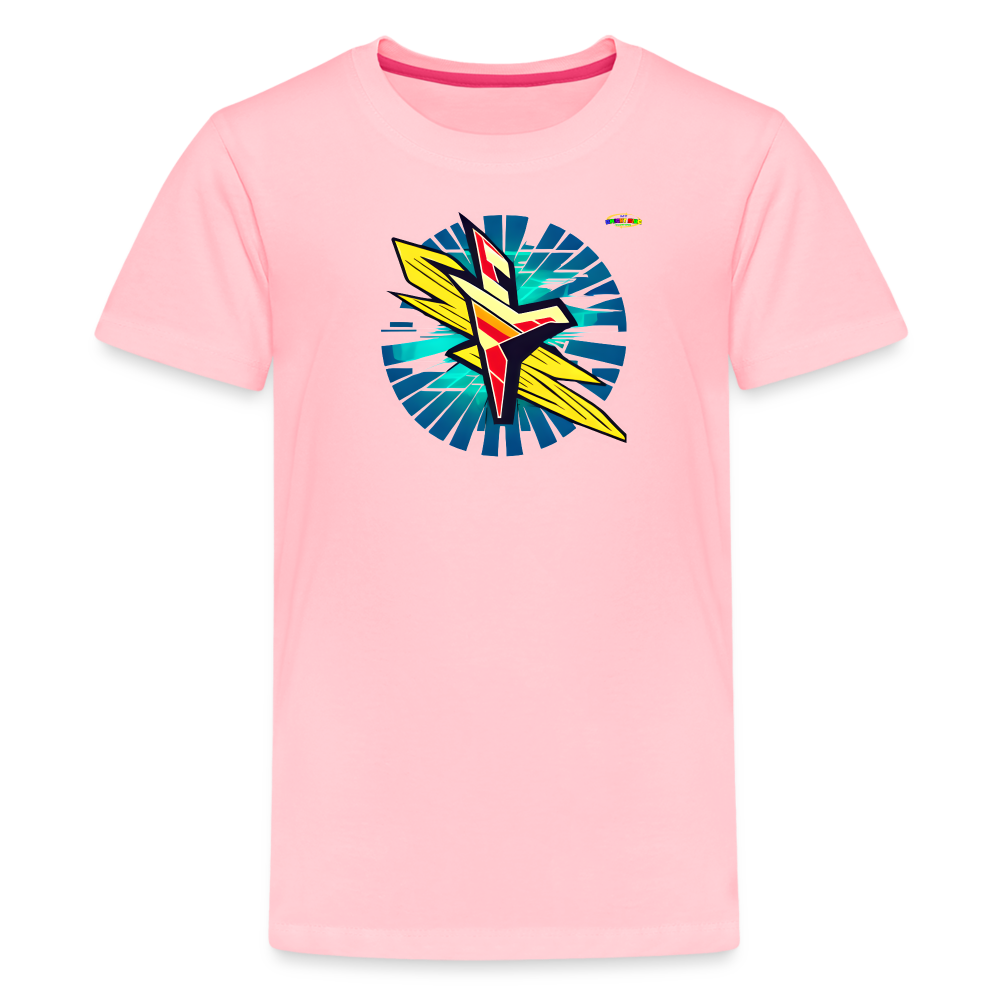 Lifes Electrifying Logo Children's Premium T-Shirt -MyBrightSideClothing - pink