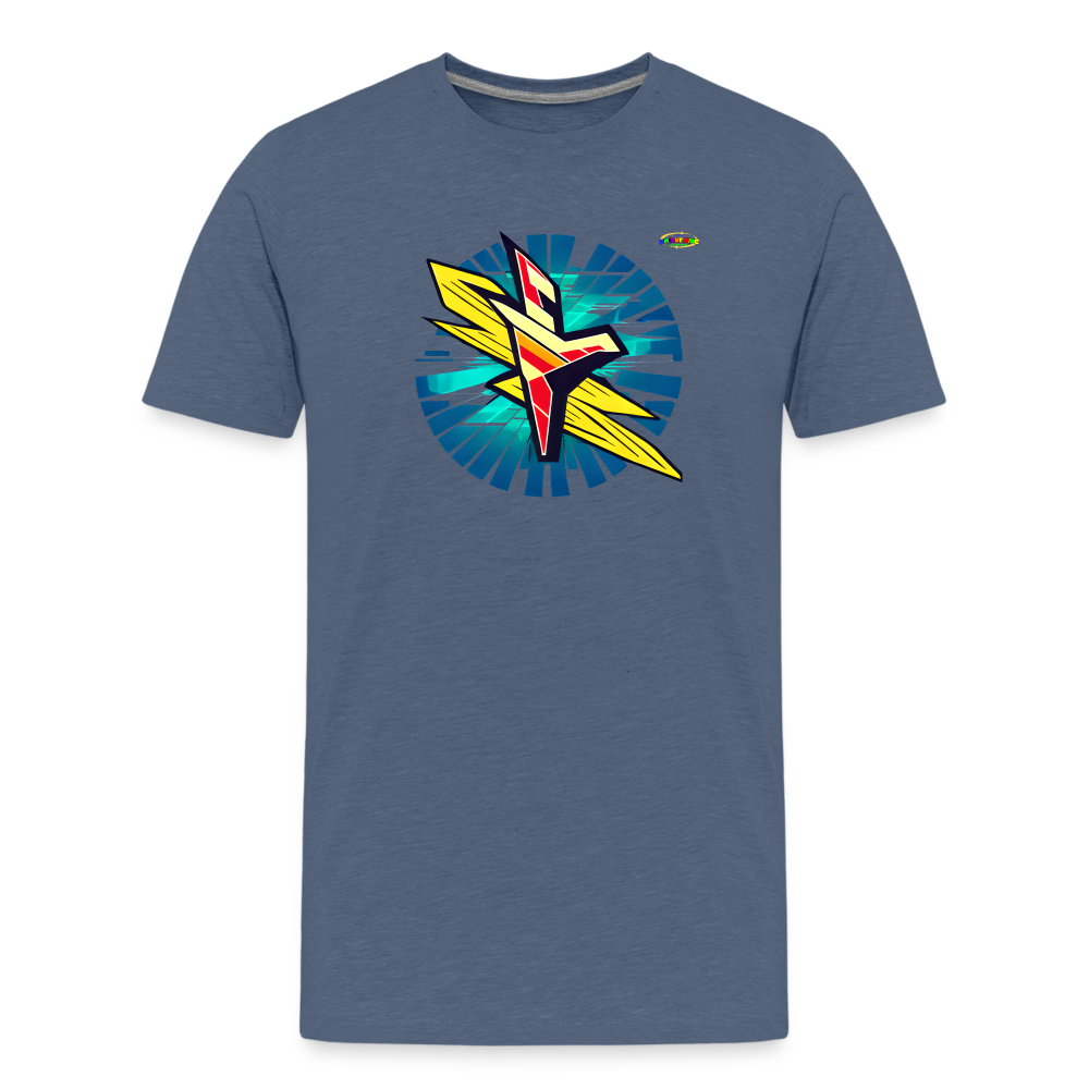 Lifes Electrifying Logo Children's Premium T-Shirt -MyBrightSideClothing - heather blue