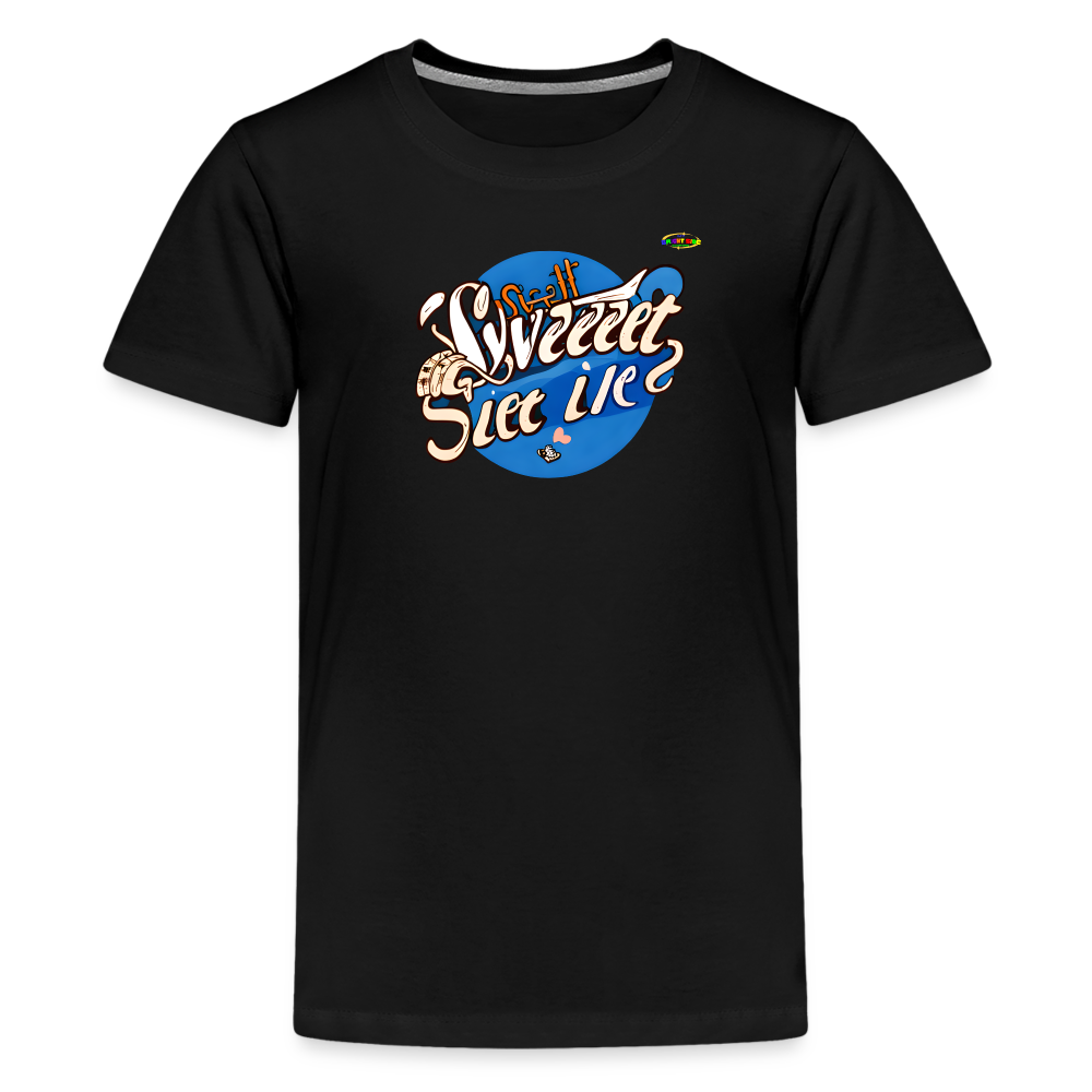 Sweet life Logo Children's Premium T-Shirt-My Bright Side Clothing - black