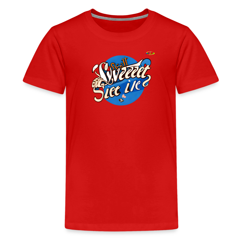 Sweet life Logo Children's Premium T-Shirt-My Bright Side Clothing - red