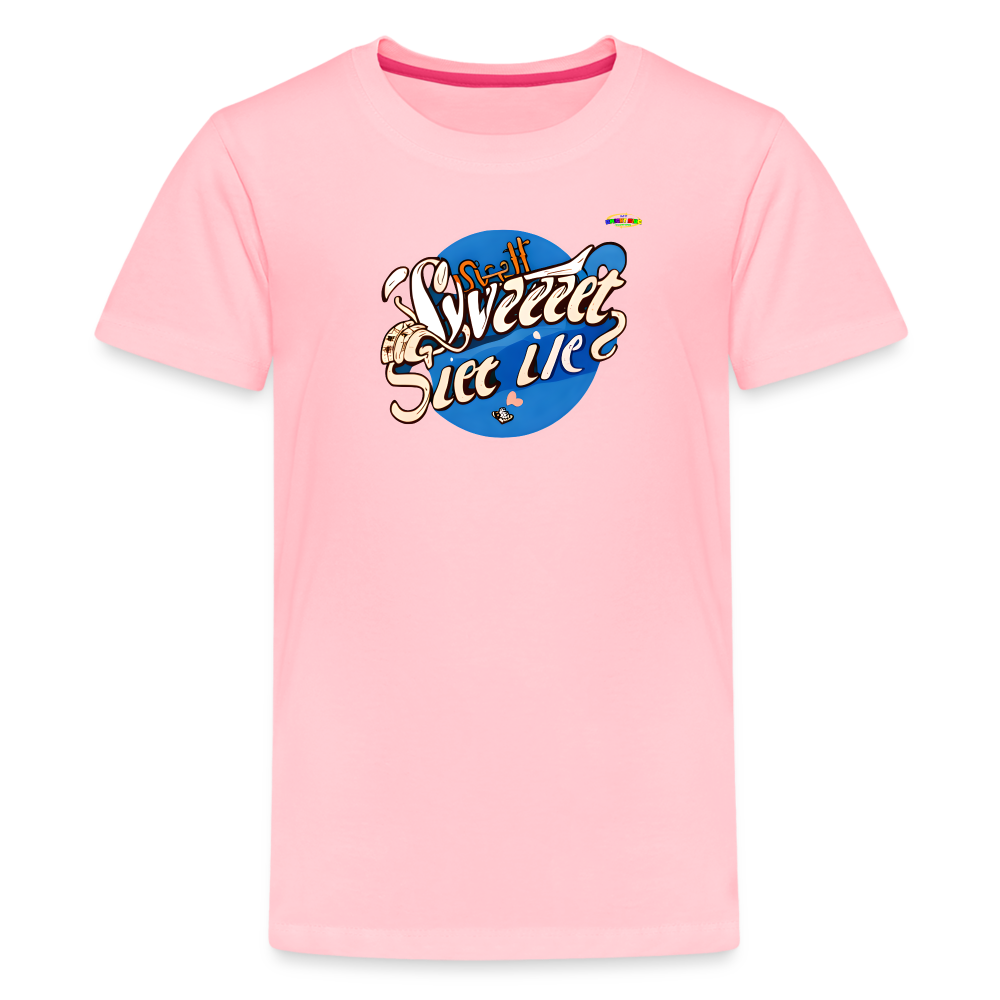 Sweet life Logo Children's Premium T-Shirt-My Bright Side Clothing - pink