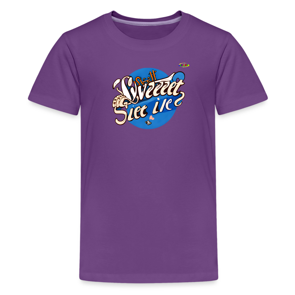 Sweet life Logo Children's Premium T-Shirt-My Bright Side Clothing - purple