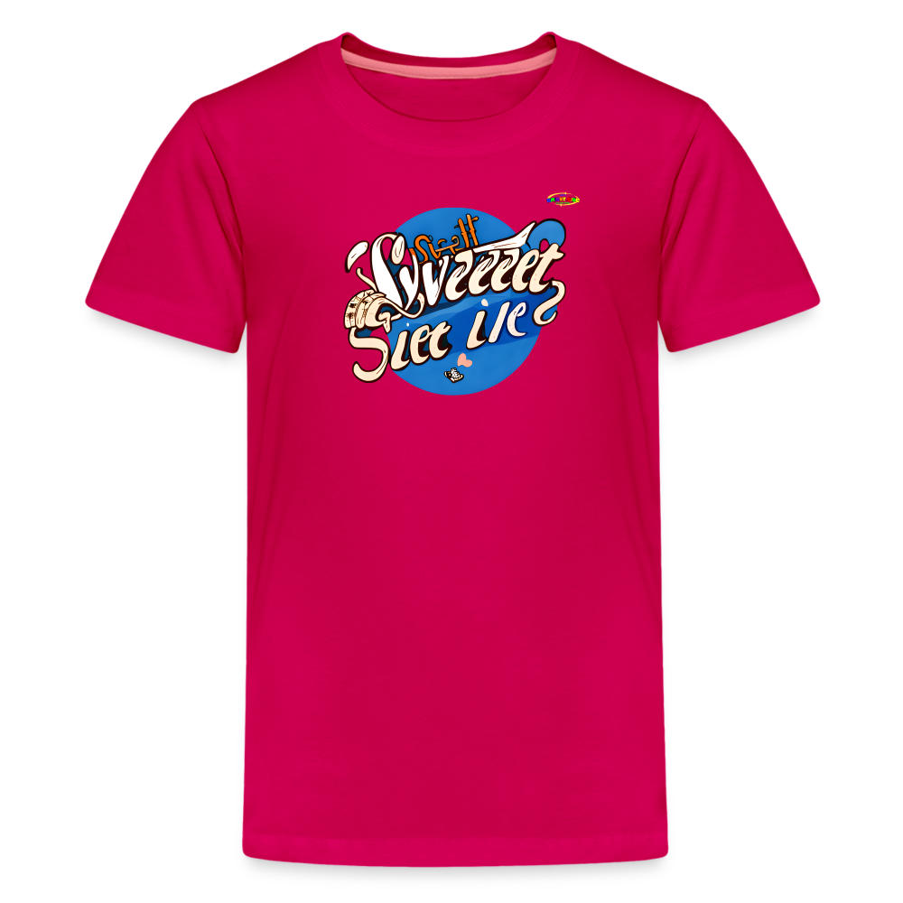 Sweet life Logo Children's Premium T-Shirt-My Bright Side Clothing - dark pink