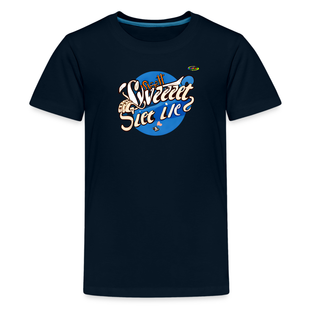 Sweet life Logo Children's Premium T-Shirt-My Bright Side Clothing - deep navy